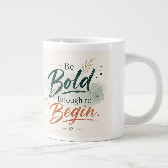 Conception de tasse à café avec citation motivante (Droite)