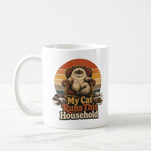 Conception de tasse à café Meilleur papa chat de t (Gauche)