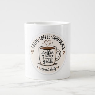 Conception de tasse à café mignonne Mon café alime