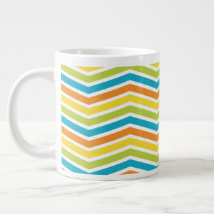 Conception de tasse à motifs rayés en zigzag excit