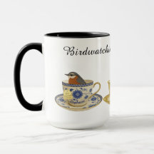 Conception de tasse à thé pour ornithologue L'obse