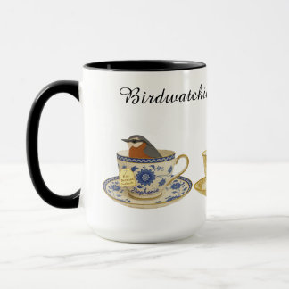 Conception de tasse à thé pour ornithologue L'obse