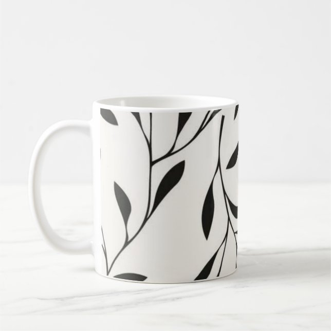 Conception de tasse de café modèle noir (Gauche)