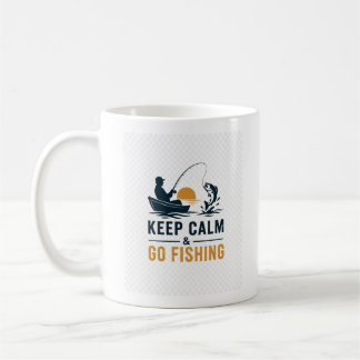 Conception de tasse de pêche minimaliste