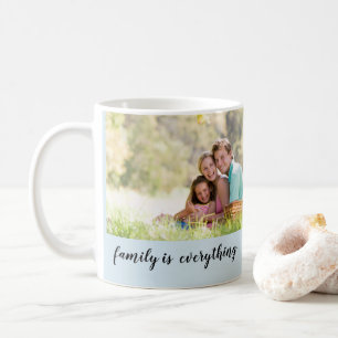 Conception de tasse de photo de famille
