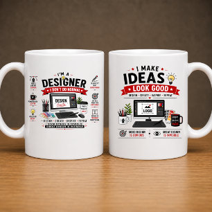 Conception de tasse drôle pour designer Café pou