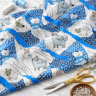 Conception de tissu pour enfants à motif animal no