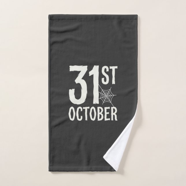 Conception de toile d'araignée Halloween du 31 oct (Serviette à main)