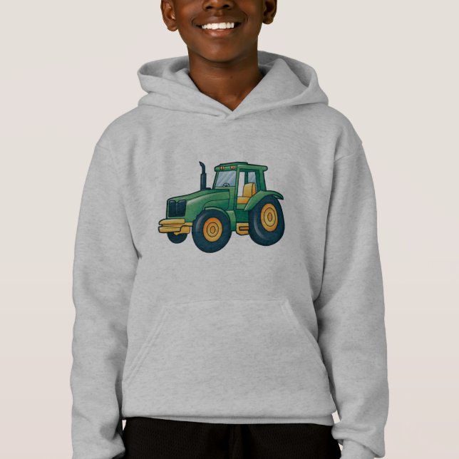 Conception de tracteur de dessin animé drôle (Devant)