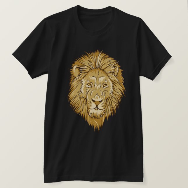 Conception de Tshirt à tête de lion (Design devant)