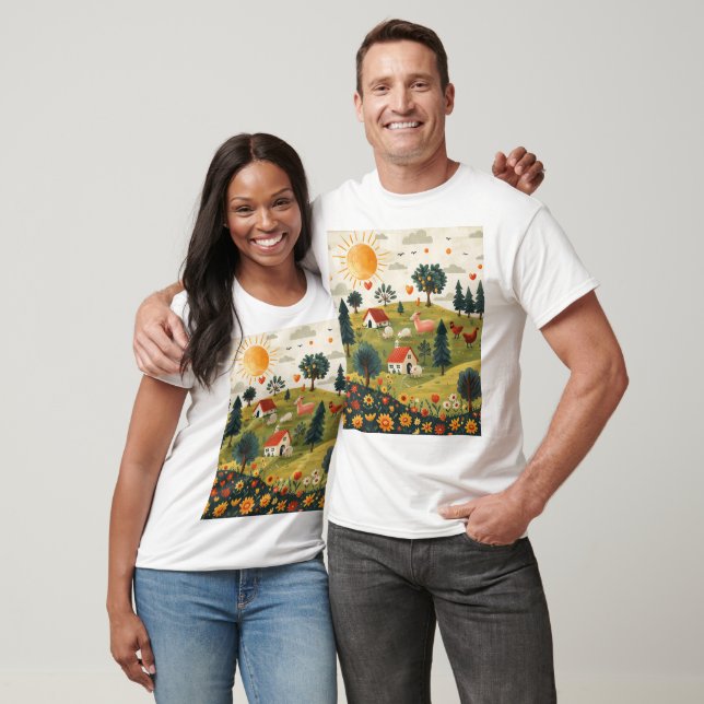 Conception de Tshirt de drôles d'animaux de ferme  (Unisexe)