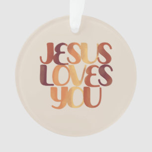 Conception de typographie chrétienne Jésus aime