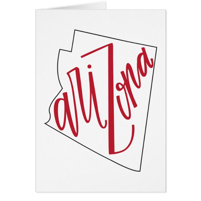 Conception de typographie d'état de l'Arizona | (Devant)