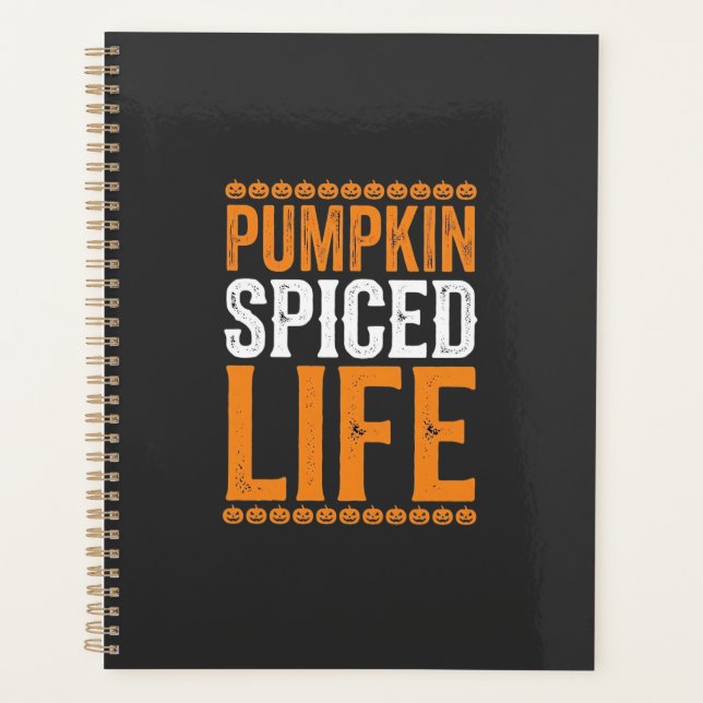 Conception de typographie Halloween Pumpkin Spiced (Devant)