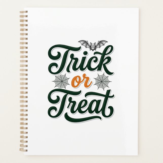 Conception de typographie Halloween Trick Or Treat (Devant)