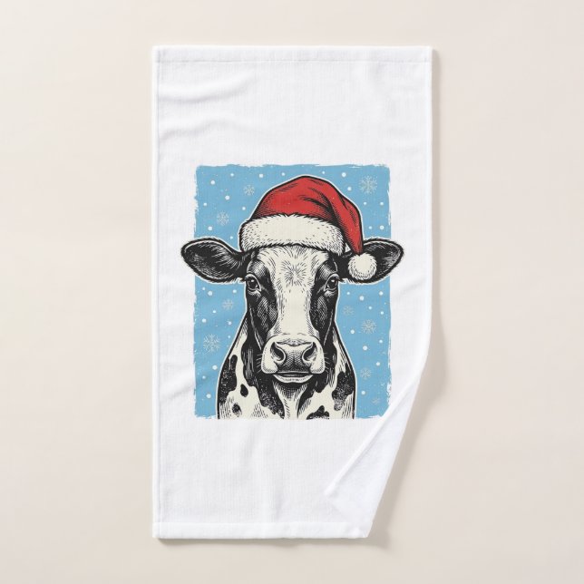 Conception de vecteur de chapeau de Père Noël de v (Serviette à main)