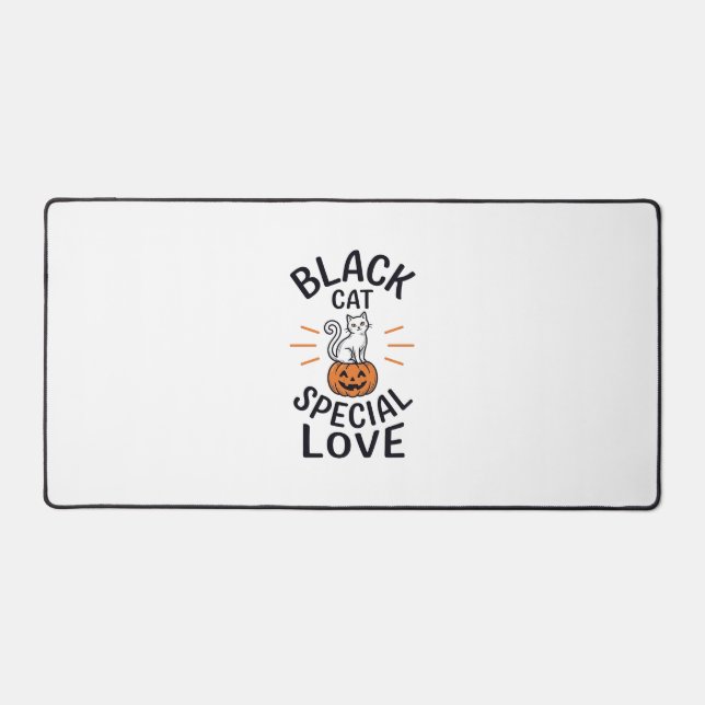 Conception de vecteur de chat noir d'amour spécial (Recto)