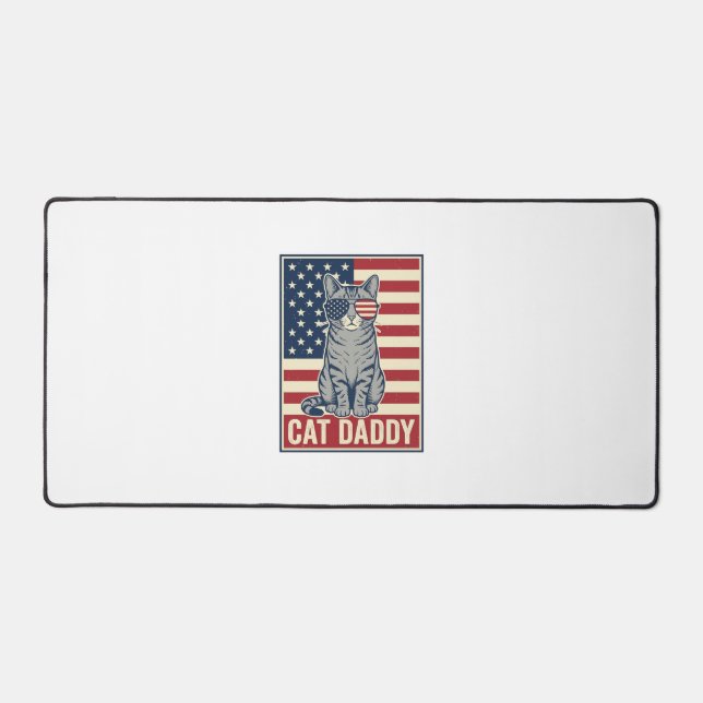 Conception de vecteur de chat patriotique Cat Dadd (Recto)