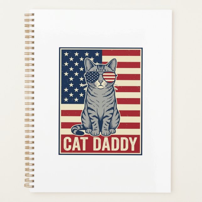 Conception de vecteur de chat patriotique Cat Dadd (Devant)