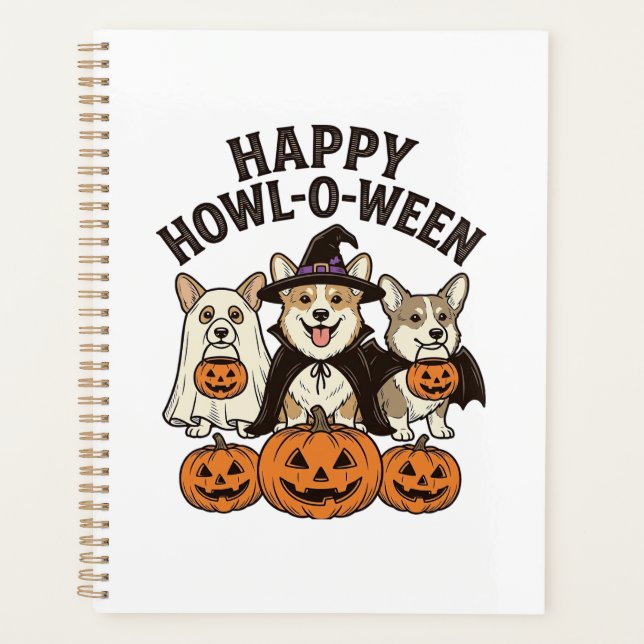 Conception de vecteur de chien de Halloween de Cor (Devant)