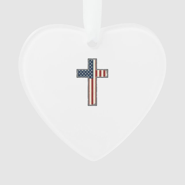 Conception de vecteur de croix patriotique en détr (devant)