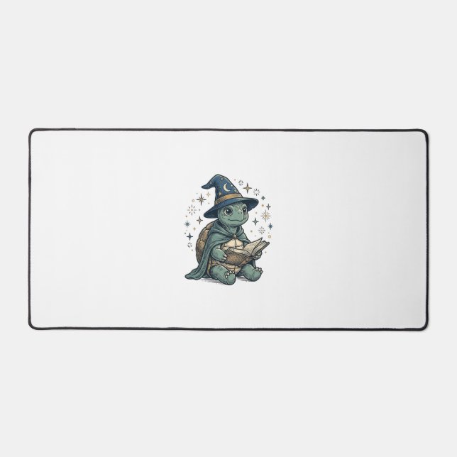 Conception de vecteur de magicien de tortue mignon (Recto)
