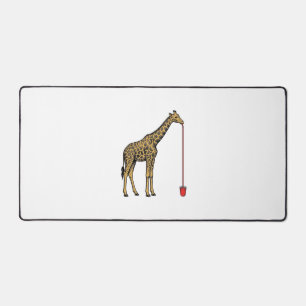 Conception de vecteur de paille à boire de girafe 