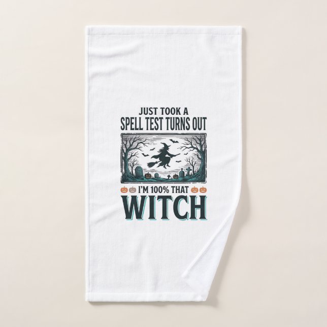Conception de vecteur Halloween humour ADN sorcièr (Serviette à main)