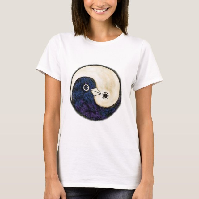Conception de Yin Yang de T-shirt avec des (Devant)