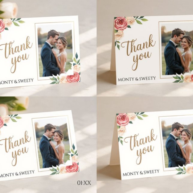 Conception des Cartes de remerciements corporative (Say thanks in style #ThankYouCard #CustomDesign)