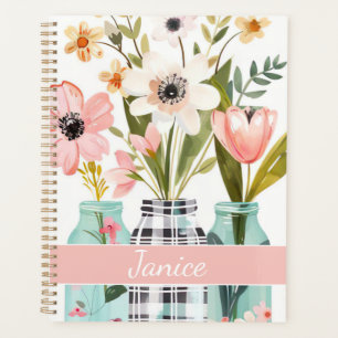 Conception des fleurs de printemps avec nom