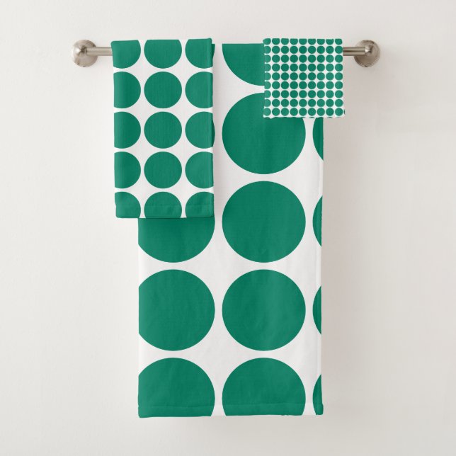 Conception des points en émeraude foncé bleu coule (En situation)