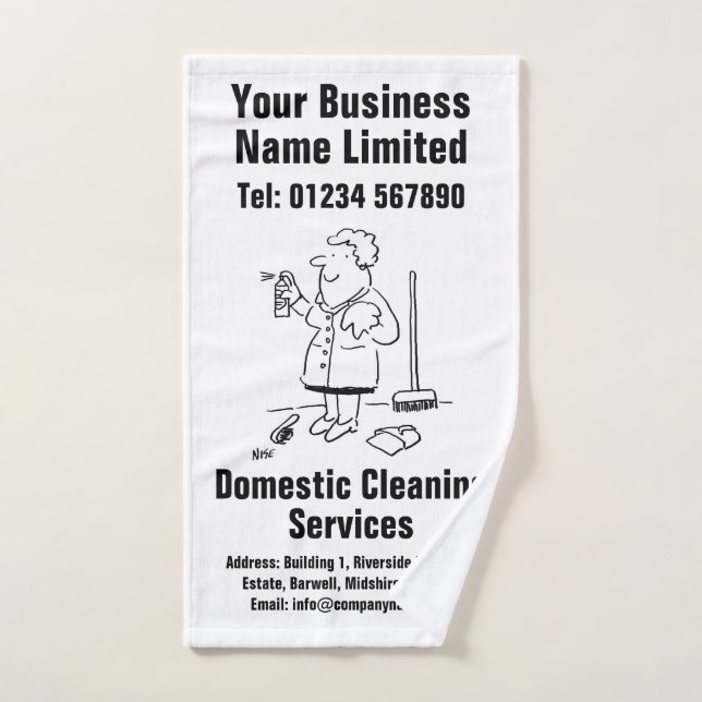 Conception des services de nettoyage domestique (Serviette à main)