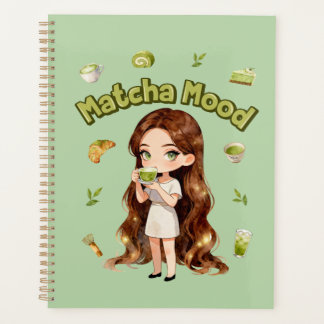 Conception d'esthétique Matcha Mood Vibes de thé v