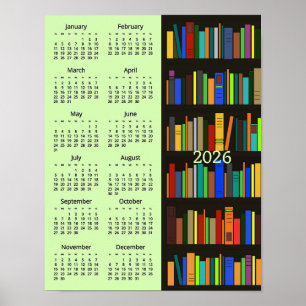 Conception d'étagères Affiche de calendrier 2026