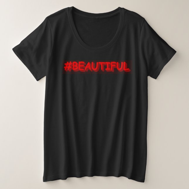 Conception d'expression mignonne "#BEAUTIFUL". Com (Design devant)