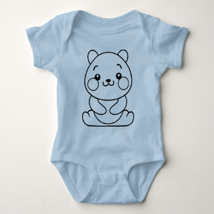 Conception d'illustration de Panda Body en jersey 