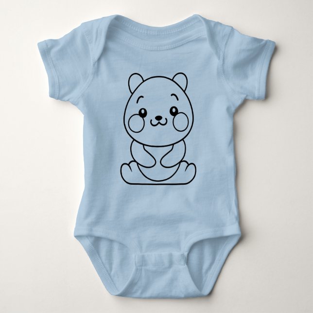 Conception d'illustration de Panda Body en jersey  (Devant)