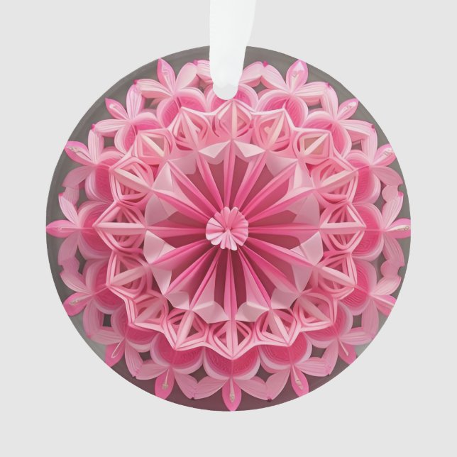 Conception d'origami floral rose complexe (devant)