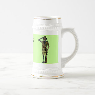 Conception drôle fraîche de tasse de bière de