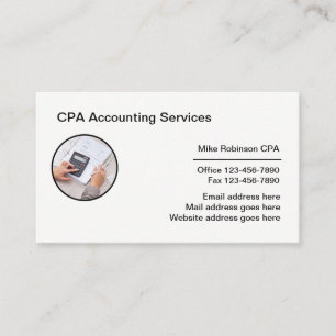 Conception du Carte de visite comptable CPA