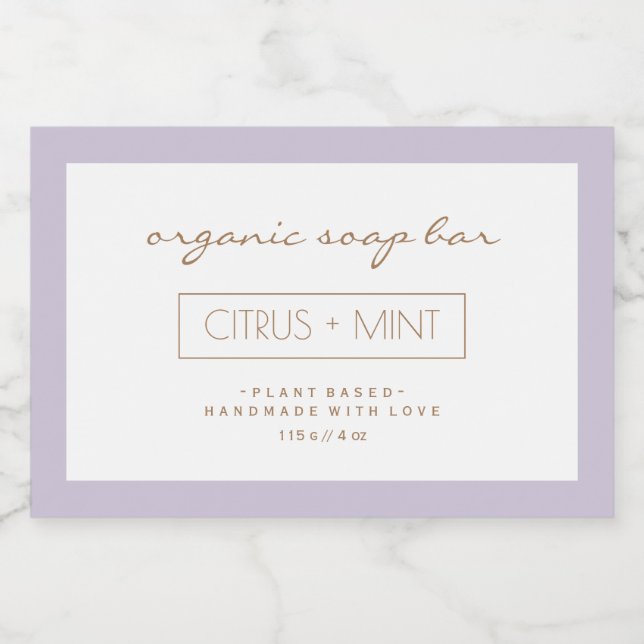 Conception du Étiquette de produits savon (Étiquettes simples)