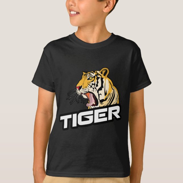 CONCEPTION DU TIGER SUR T-SHIRT (Devant)