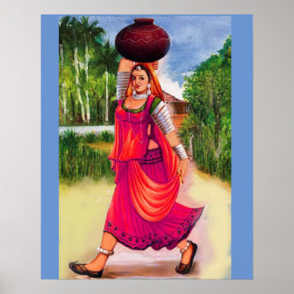 Conception d'une affiche pour femmes dans un villa