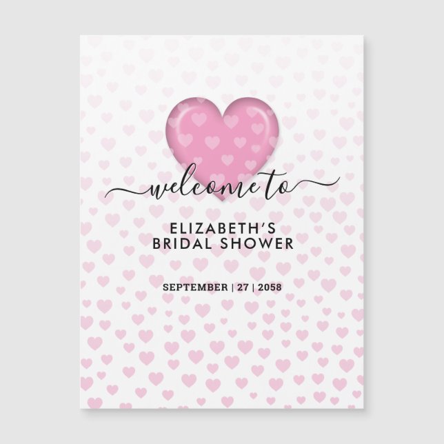 Conception élégante de cœur rose et de pois (Devant)