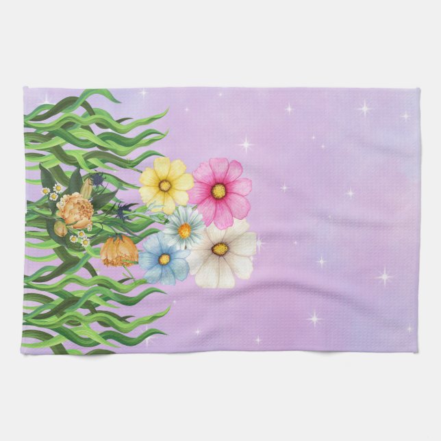 Conception élégante de serviettes de cuisine (Horizontal)