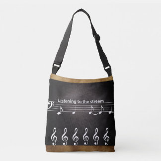 Conception en cuir avec sac à main pour sa musique