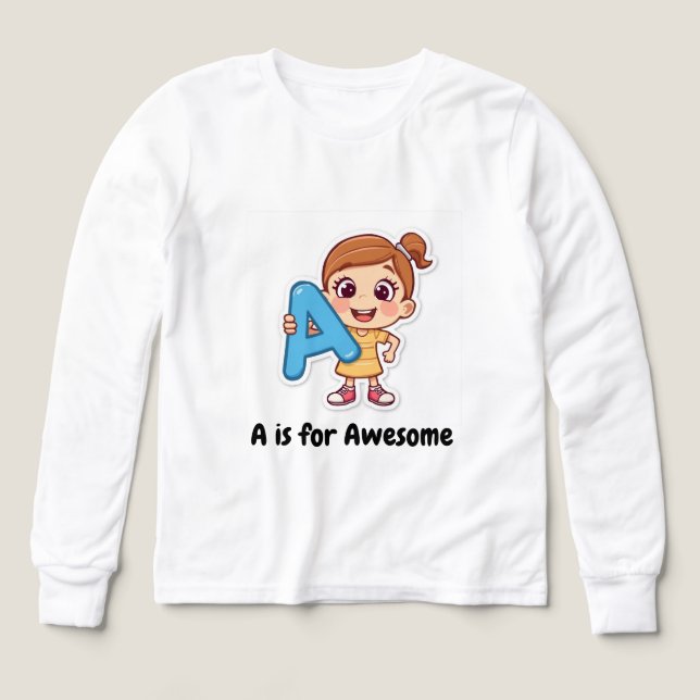 Conception Enfants Alphabet Positif – A est pour T (Motif recto)