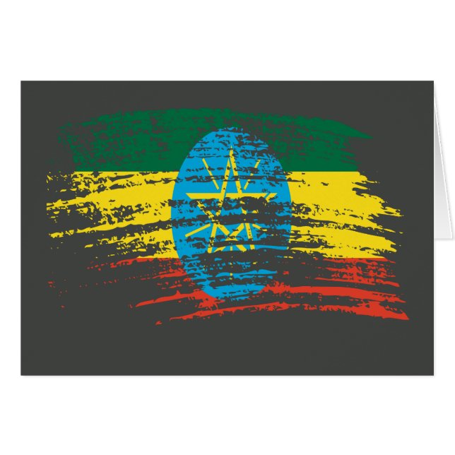 Conception éthiopienne fraîche de drapeau (Devant Horizontal)