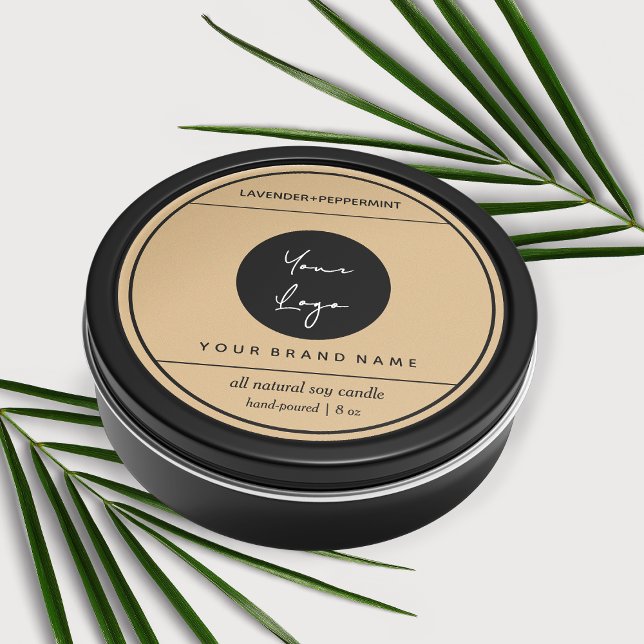 Conception Étiquette de produit de bougie (Créateur téléchargé)